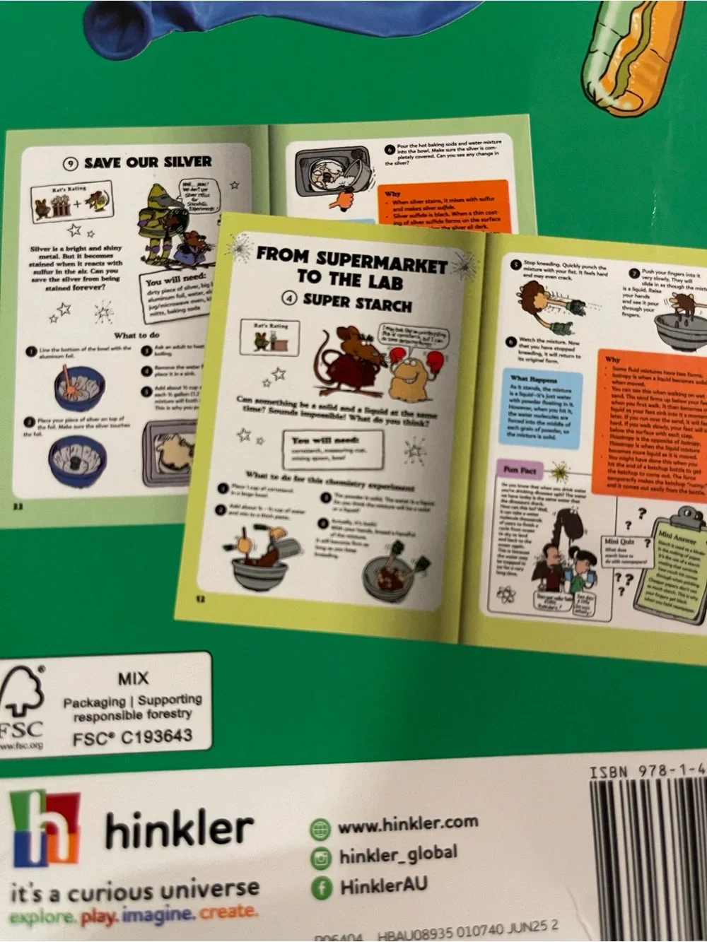 Cool Science Experiments Kit by Hinkler